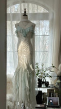 Vintage Evening Dresses, Sleeveless Long Party Gowns  cg25517