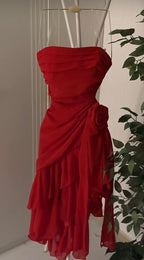Sexy Red Party Dress Short Prom Dresses Homecoming Gowns      cg25616