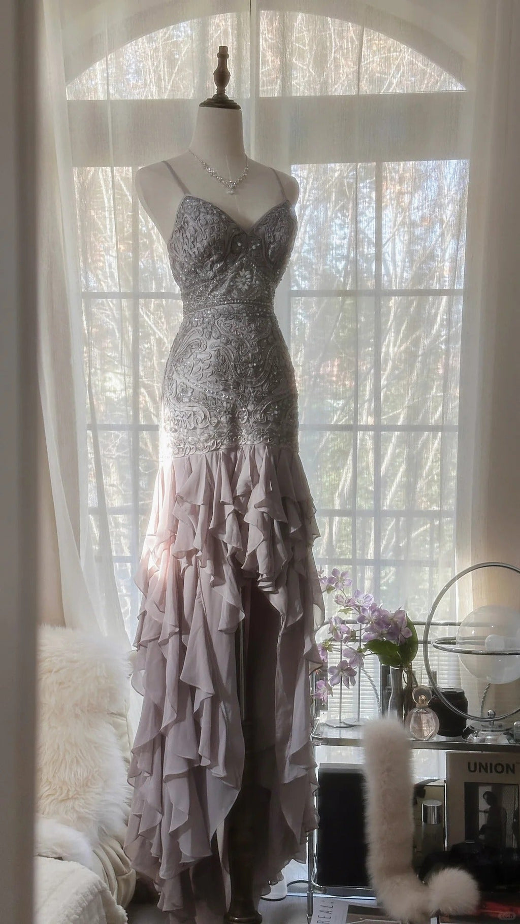 Vintage Evening Dresses, Sleeveless Long Party Gowns  cg25519