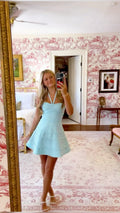 A Line Blue Short Party Dress Cocktail Dresses Homecoming Dress     cg25735