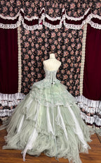 A Line Green Quinceanera Dress Ball Gown Sweet Dresses for 15 16 Years    cg25795