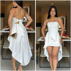 White Cocktail Dresses Homecoming Dress Short Prom Dress Party Dress    cg26019