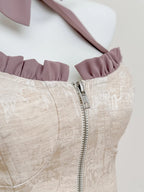 A Line Halter Vintage Homecoming Dresses Short Prom Dress Short Party Dress Cocktail Dresses     cg25919