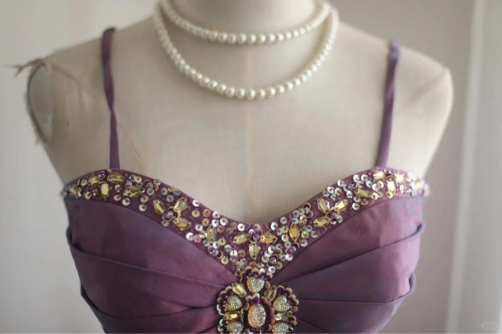 A Line Beaded Purple Short Party Dress Cocktail Dresses Homecoming Dress     cg25703