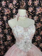 A Line Strapless Ball Gown Quinceanera Dress Unique Evening Dress    cg25575