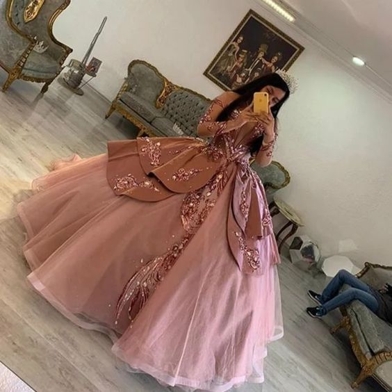 Sparkle Pink Vestidos De 15 Quinceanera Dress Princess Sequin Ball Gown Sweet 15 Birthday Dress
