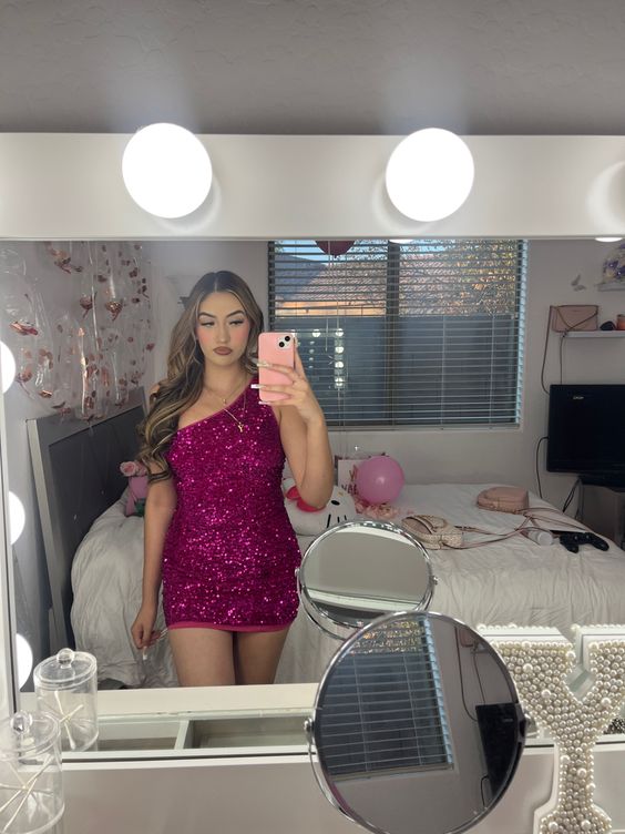 Elegant Sequin Homecoming Dress Short Party Gown
