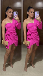 One Shoulder Short Prom Party Dress Short Evening Gowns