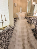 A Line Tulle Princess Evening Dress for Girls Long Party Gowns    cg25781