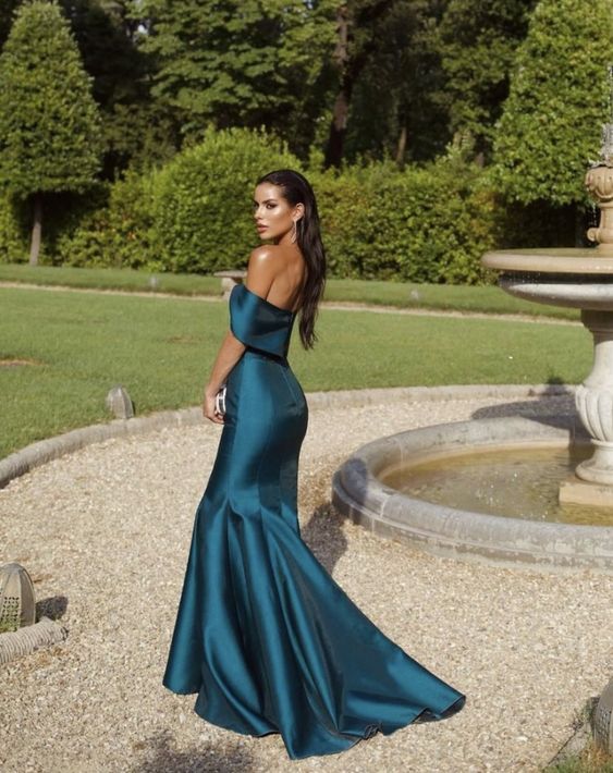 Elegant Mermaid Prom Dresses Formal Party Dress Off Shoulder Prom Gowns