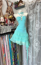 Halter Cocktail Dresses Homecoming Dress Short Prom Dress Party Dress    cg26011