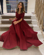 Off the Shoulder Evening Prom Gown With Pleat