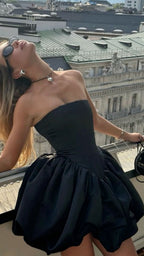 Black Short Homecoming Dresses Cocktail Party Gown