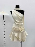 One Shoulder Short Evening Party Dress Homecoming Gowns      cg25591