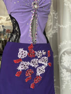 Purple Vintage Short Party Dress Cocktail Dresses Homecoming Dress     cg25810