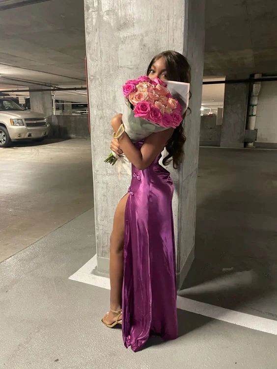 Long Prom Dress Formal Evening Gowns With Slit