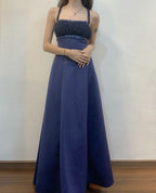 Straps Long Prom Party Dress Evening Gown