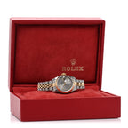 Stainless Steel 18K Yellow Gold Oyster Perpetual Datejust Watch Silver Roman 69173