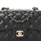Caviar Quilted Mini Rectangular Flap Black