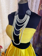Sexy Yellow Black Splicing Satin A Line Short Homecoming Dress Cocktail Dress Y9758