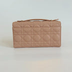 Dior Lady Dior top handle clutch bag