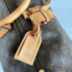 Louis Vuitton brown monogram canvas Keepall 55 Duffel vintage bag