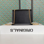 Gucci Interlocking Leather Chain Crossbody