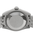 Stainless Steel 18K White Gold 31mm Oyster Perpetual Datejust Watch Black 178274