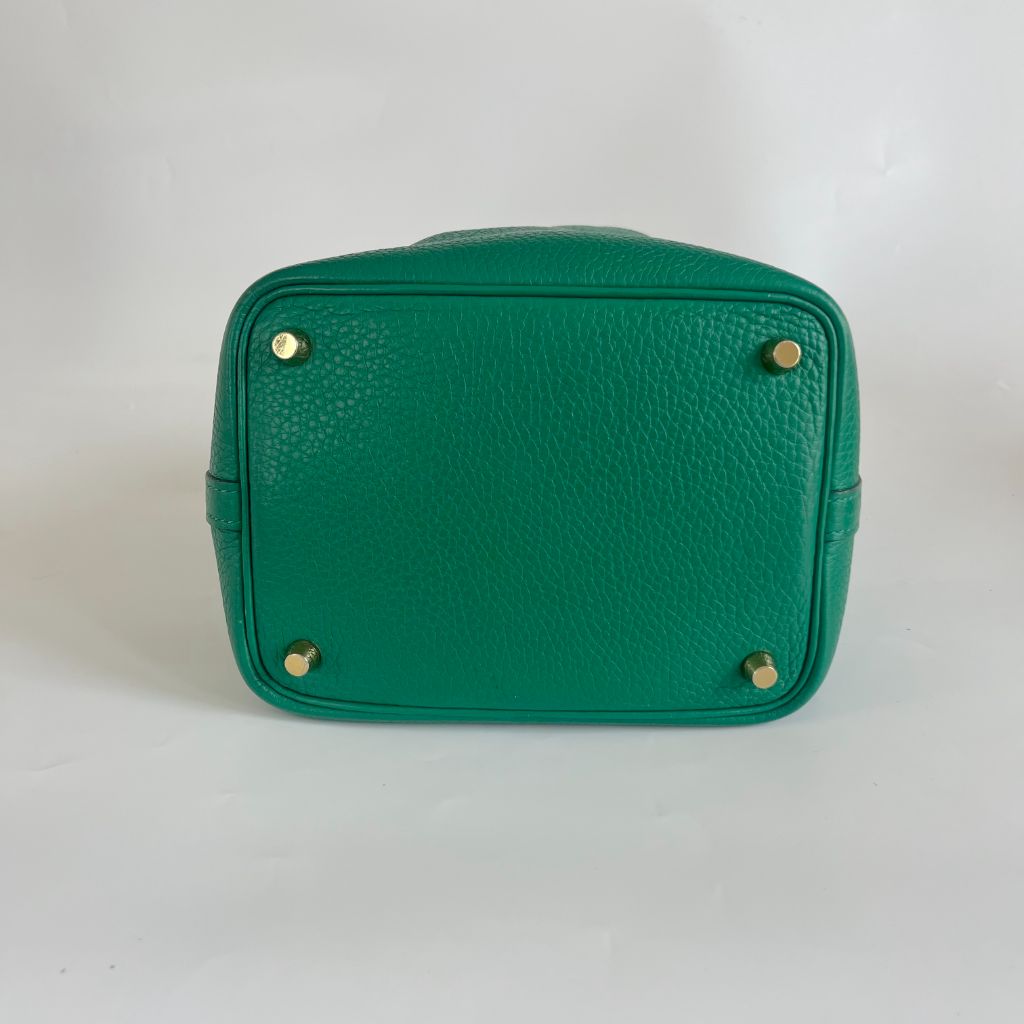 Hermès Picotin Lock 18 Taurillon Clemence Vert Vertigo Bag