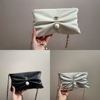 CHANEL CLUTCH WITH CHAIN GOLD TONE METAL SILVER 24CM AP4613 B20166 94306