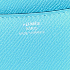 Epsom Enamel Constance 18 Bleu Du Nord Rouge de Coeur