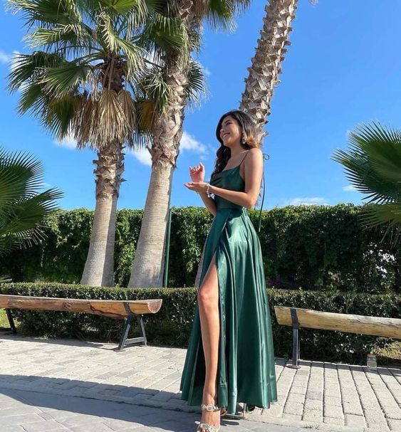 green prom dress Long Prom Dresses     cg24914
