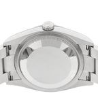 Stainless Steel 36mm Oyster Perpetual Watch Med Blue 126000