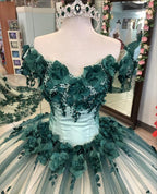 Green quinceañera dress Ball Gown Prom Dresses Evening Gown