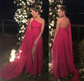 A Line Long Prom Dresses Party Evening Gowns