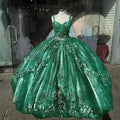 Green Ball Gown Prom Dresses Long Sexy Prom Dress
