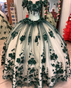 Green quinceañera dress Ball Gown Prom Dresses Evening Gown