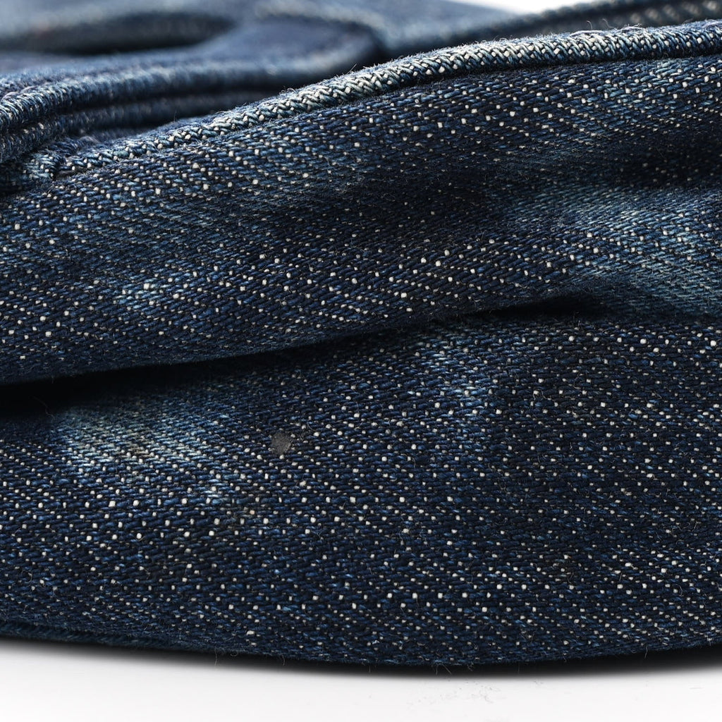 Denim Tie Dye Saddle Bag Blue