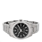 Stainless Steel 39mm Oyster Perpetual Watch Black 114300