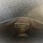 Saint Laurent Uptown Pouch in Grain De Poudre Embossed Leather