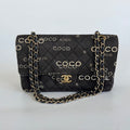 Chanel Coco Classic Double Flap Bag Quilted Canvas Medium