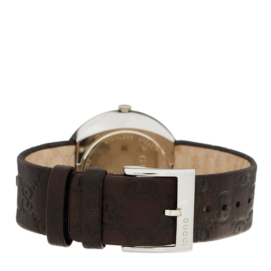 Stainless Steel Calfskin 35mm U-Play Quartz Watch Brown
