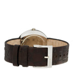 Stainless Steel Calfskin 35mm U-Play Quartz Watch Brown