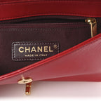 Sheepskin Quilted Medium Vintage Mademoiselle Flap Red