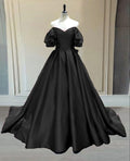 Black Princess Ball Gown For Wedding Prom Dress Evening Dress