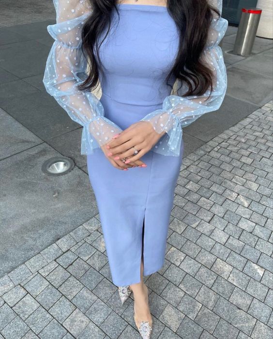 Blue Fashion Party Prom Dresses Evening Gown