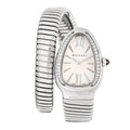 Stainless Steel Diamond Bezel 35mm Serpenti Tubogas Quartz Watch