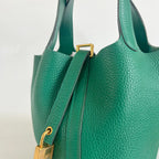 Hermès Picotin Lock 18 Taurillon Clemence Vert Vertigo Bag