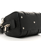 Piuma Calfskin Jumbo GG Embossed Mini Duffle Bag Black