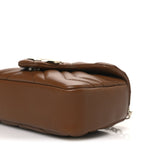 Lambskin Matelasse Mini GG Marmont Shoulder Bag Brown